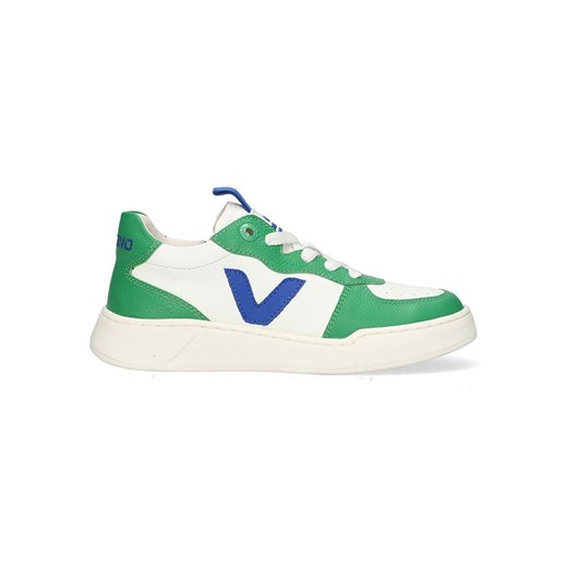 Vingino Skórzane sneakersy w kolorze kremowo-zielonym ze sklepu Limango Polska w kategorii Buty sportowe dziecięce - zdjęcie 181210821