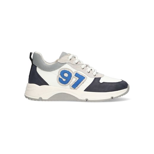 Vingino Skórzane sneakersy w kolorze biało-czarnym ze sklepu Limango Polska w kategorii Buty sportowe dziecięce - zdjęcie 181210824