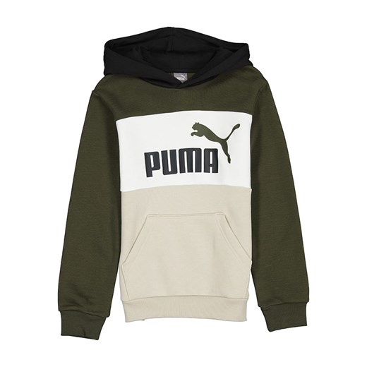 Puma Bluza &quot;ESS&quot; w kolorze oliwkowo-beżowo-białym ze sklepu Limango Polska w kategorii Bluzy chłopięce - zdjęcie 181211590