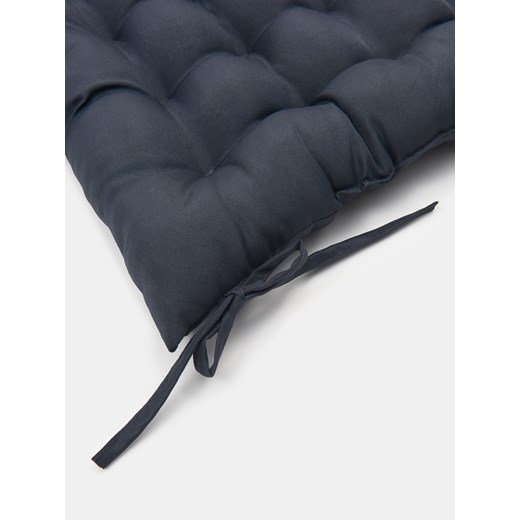 Sinsay - Pikowana poduszka na krzesło - czarny Sinsay One Size Sinsay