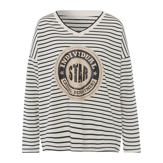 Bluzka damska Heine z długim rękawem z okrągłym dekoltem wielokolorowa jesienna 