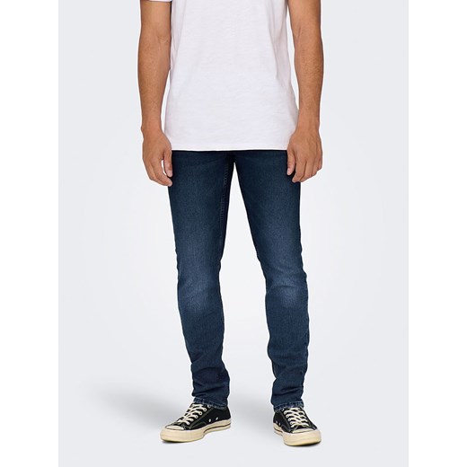 ONLY &amp; SONS Dżinsy - Slim fit - w kolorze granatowym ze sklepu Limango Polska w kategorii Jeansy męskie - zdjęcie 181217524