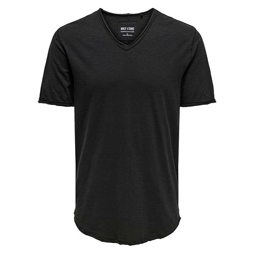 ONLY &amp; SONS Koszulka w kolorze czarnym ze sklepu Limango Polska w kategorii T-shirty męskie - zdjęcie 181217543