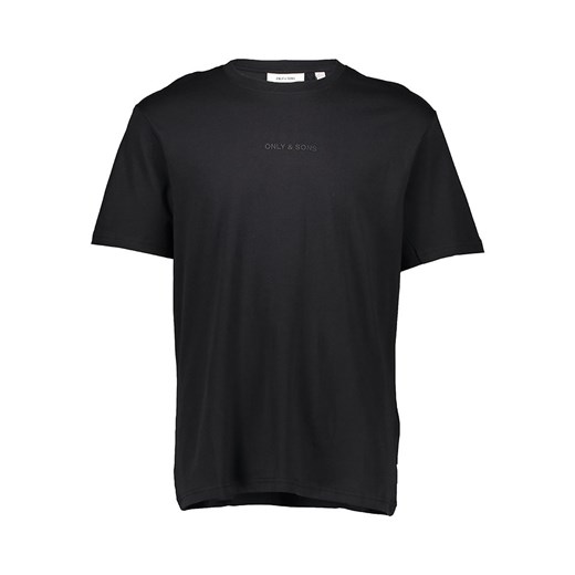 ONLY &amp; SONS Koszulka w kolorze czarnym ze sklepu Limango Polska w kategorii T-shirty męskie - zdjęcie 181217581
