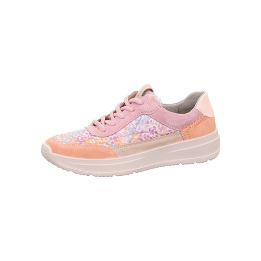 Legero Skórzane sneakersy &quot;Sprinter&quot; w kolorze jasnoróżowym ze wzorem ze sklepu Limango Polska w kategorii Buty sportowe damskie - zdjęcie 181218120