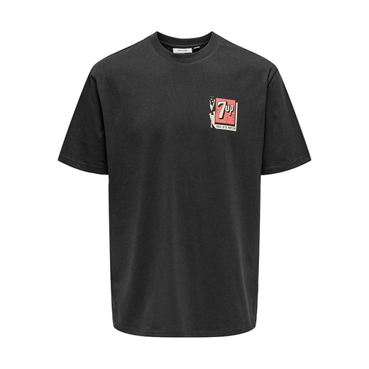 ONLY &amp; SONS Koszulka w kolorze antracytowym ze sklepu Limango Polska w kategorii T-shirty męskie - zdjęcie 181218963