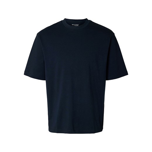 SELECTED HOMME Koszulka w kolorze granatowym ze sklepu Limango Polska w kategorii T-shirty męskie - zdjęcie 181218993