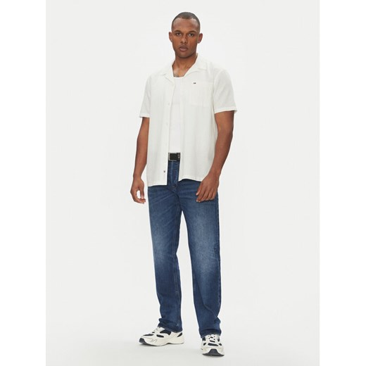 Tommy Jeans Koszula DM0DM20895 Écru Regular Fit ze sklepu MODIVO w kategorii Koszule męskie - zdjęcie 181219362