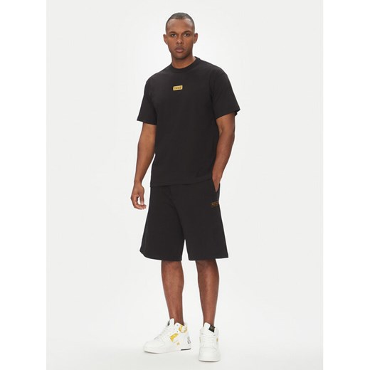 Versace Jeans Couture T-Shirt 78GAHT08 Czarny Regular Fit ze sklepu MODIVO w kategorii T-shirty męskie - zdjęcie 181219560