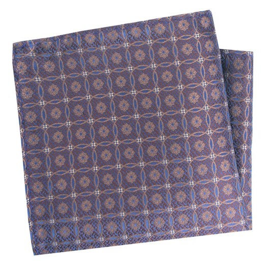 Poszetka Męska, Elegancka - Alties - Geometryczny Wzór, Odcienie Brązu POSZALTTANIA0867 ze sklepu JegoSzafa.pl w kategorii Poszetki i butonierki - zdjęcie 181221090