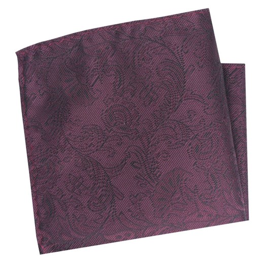 Poszetka Męska, Elegancka - Alties - Kolor Wina, Burgund, Faktura w Kwiaty POSZALTTANIA0859 ze sklepu JegoSzafa.pl w kategorii Poszetki i butonierki - zdjęcie 181221114