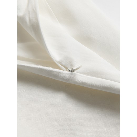 Reserved - Spódnica mini z dodatkiem lnu - złamana biel Reserved XL Reserved