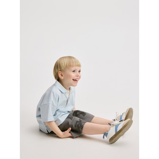 Reserved - Bawełniane polo - jasnoniebieski Reserved 110 (4-5 lat) Reserved