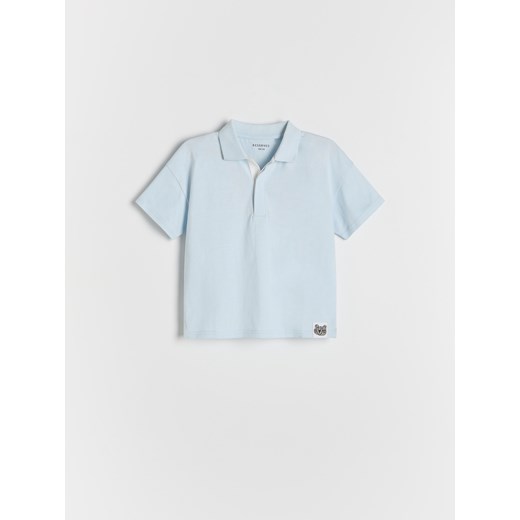 Reserved - Bawełniane polo - jasnoniebieski ze sklepu Reserved w kategorii T-shirty chłopięce - zdjęcie 181221372