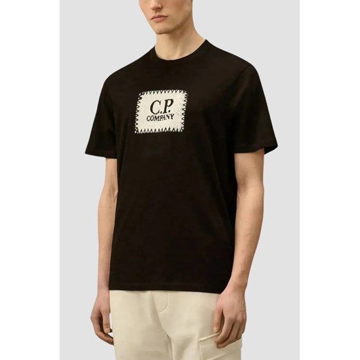 C.P. COMPANY Czarny męski t-shirt, Rozmiar M ze sklepu outfit.pl w kategorii T-shirty męskie - zdjęcie 181222390