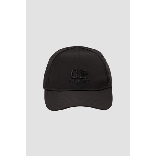 C.P. COMPANY Czarna atlasowa czapka z daszkiem ze sklepu outfit.pl w kategorii Czapki z daszkiem męskie - zdjęcie 181222400