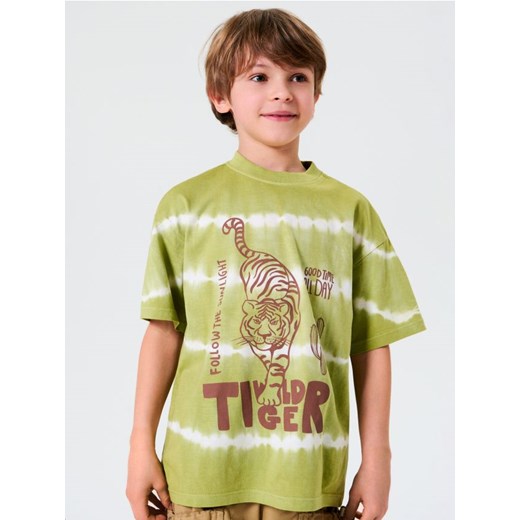 Sinsay - Koszulka oversize - zielony ze sklepu Sinsay w kategorii T-shirty chłopięce - zdjęcie 181223142