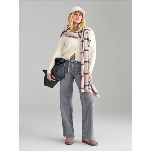 Sinsay - Jeansy wide leg - szary ze sklepu Sinsay w kategorii Jeansy damskie - zdjęcie 181223164