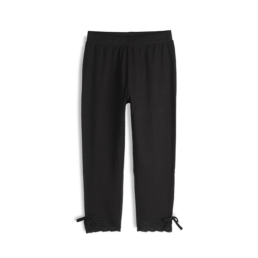 GATE Legginsy 3/4 bawełniane z koronką 34 ze sklepu gateshop w kategorii Spodnie damskie - zdjęcie 181224401