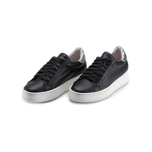 Anna Morellini Skórzane sneakersy &quot;Amella&quot; w kolorze czarnym ze sklepu Limango Polska w kategorii Trampki damskie - zdjęcie 181224514