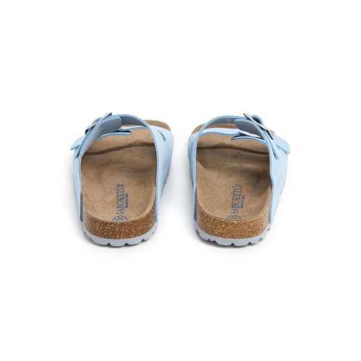 SABOKETS Skórzane klapki w kolorze błękitnym Sabokets 39 okazja Limango Polska