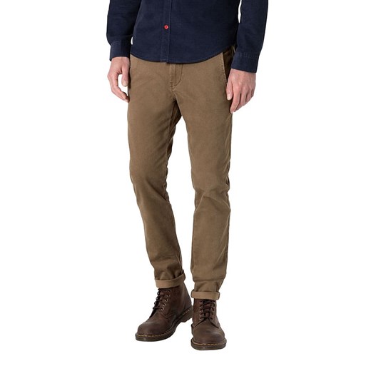 Timezone Spodnie chino "Janno" - Slim fit - w kolorze karmelowym ze sklepu Limango Polska w kategorii Spodnie męskie - zdjęcie 181224663