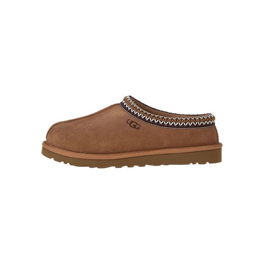 UGG Skórzane kapcie &quot;Tasman&quot; w kolorze jasnobrązowym ze sklepu Limango Polska w kategorii Kapcie damskie - zdjęcie 181224794