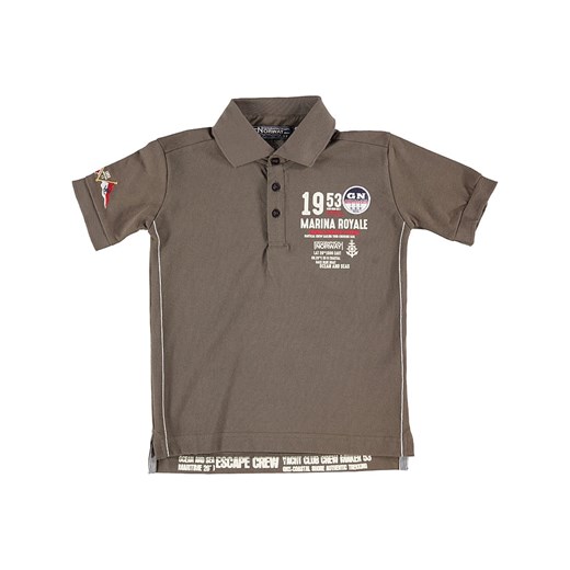 Geographical Norway Koszulka polo &quot;Kadre&quot; w kolorze brązowym ze sklepu Limango Polska w kategorii T-shirty chłopięce - zdjęcie 181224840