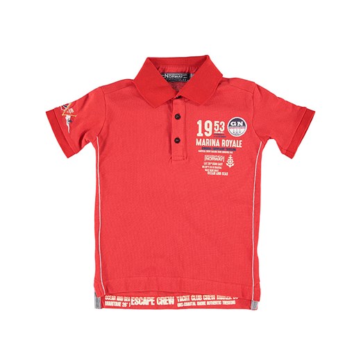 Geographical Norway Koszulka polo &quot;Kadre&quot; w kolorze czerwonym ze sklepu Limango Polska w kategorii T-shirty chłopięce - zdjęcie 181224842