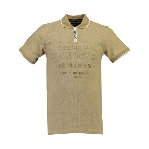Geographical Norway Koszulka polo &quot;Kupply&quot; w kolorze beżowym ze sklepu Limango Polska w kategorii T-shirty chłopięce - zdjęcie 181224902
