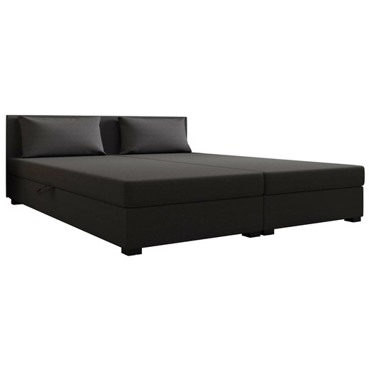 Ciemnoszare łóżko dwuosobowe z zagłówkiem Fionis 3X - 3 rozmiary Elior One Size Edinos.pl
