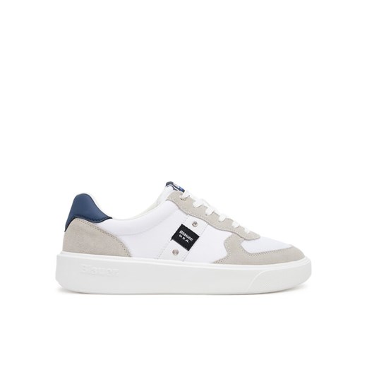Blauer Sneakersy S5BUCK02/MES Biały ze sklepu MODIVO w kategorii Buty sportowe męskie - zdjęcie 181226451