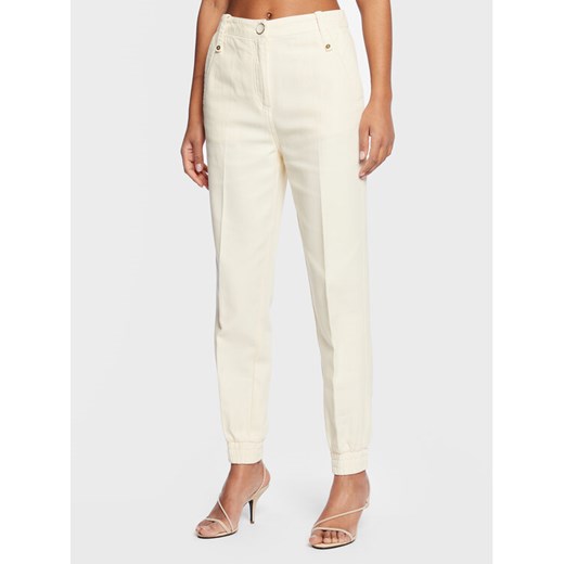 TWINSET Spodnie materiałowe 231TP2263 Écru Regular Fit Twinset 48 MODIVO