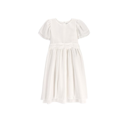 Coccodrillo Sukienka elegancka WC5128212EJG Écru Regular Fit ze sklepu MODIVO w kategorii Sukienki dziewczęce - zdjęcie 181227193