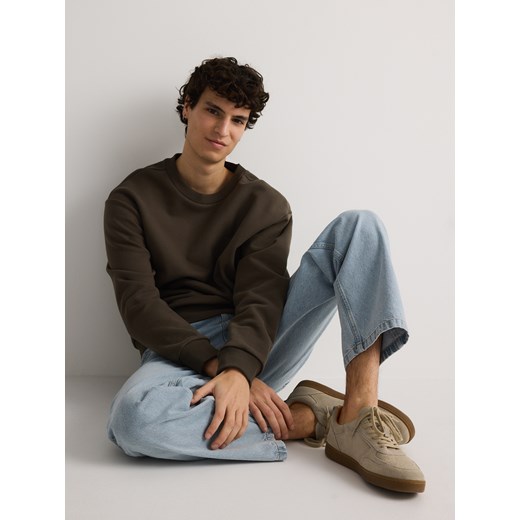 Reserved - Zamszowe sneakersy - beżowy ze sklepu Reserved w kategorii Buty sportowe męskie - zdjęcie 181229791