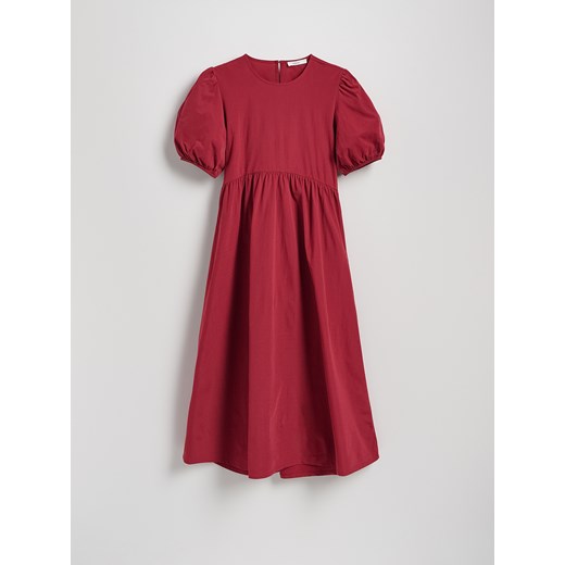 Reserved - Sukienka z wycięciem na plecach - bordowy Reserved S Reserved