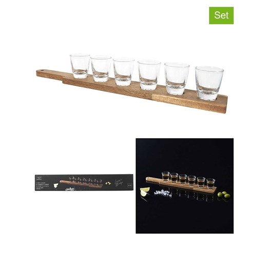 COOK CONCEPT 7-częściowy zestaw w kolorze jasnobrązowym do serwowania ze sklepu Limango Polska w kategorii Misy i tace dekoracyjne - zdjęcie 181232524