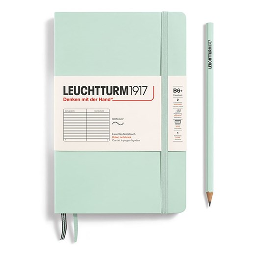 LEUCHTTURM1917 Notatnik w kolorze miętowym w linie - B6+ ze sklepu Limango Polska w kategorii Akcesoria biurowe - zdjęcie 181232593