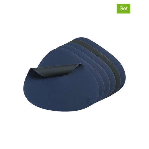 Björn Podkładki (6 szt.) w kolorze antracytowo-granatowym - 44 x 37 cm ze sklepu Limango Polska w kategorii Podkładki na stół - zdjęcie 181232820