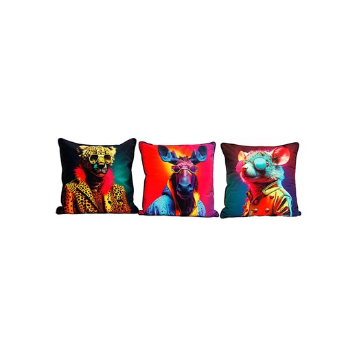 SiL Interiors Poduszki dekoracyjne (3 szt.) ze wzorem - 45 x 45 cm ze sklepu Limango Polska w kategorii Poduszki dekoracyjne - zdjęcie 181232940
