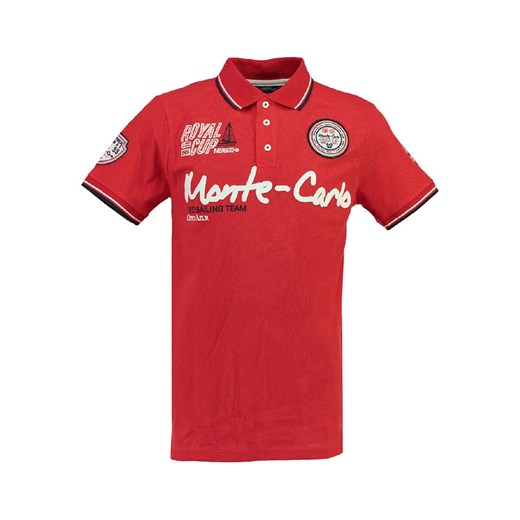 Geographical Norway Koszulka polo &quot;Karo&quot; w kolorze czerwonym ze sklepu Limango Polska w kategorii T-shirty chłopięce - zdjęcie 181233124