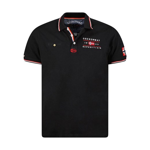 Geographical Norway Koszulka polo &quot;Kezolo&quot; w kolorze czarnym ze sklepu Limango Polska w kategorii T-shirty chłopięce - zdjęcie 181233163