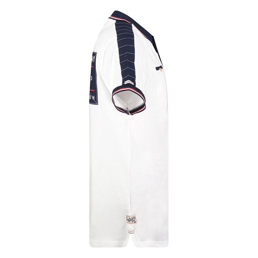 Geographical Norway Koszulka polo "Kezolo" w kolorze biało-granatowym Geographical Norway 128 okazyjna cena Limango Polska