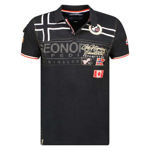 Geographical Norway Koszulka polo &quot;Karadock&quot; w kolorze czarnym ze sklepu Limango Polska w kategorii T-shirty chłopięce - zdjęcie 181233183