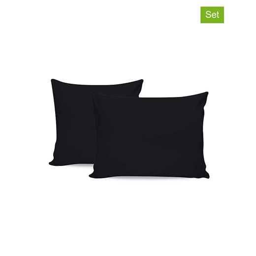 MIX&amp;MATCH Poszewki renforcè (2 szt.) w kolorze czarnym na poduszkę ze sklepu Limango Polska w kategorii Poszewki na poduszki - zdjęcie 181234422