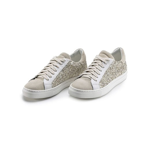 Anna Morellini Skórzane sneakersy &quot;Gisara&quot; w kolorze beżowym ze sklepu Limango Polska w kategorii Trampki damskie - zdjęcie 181234454