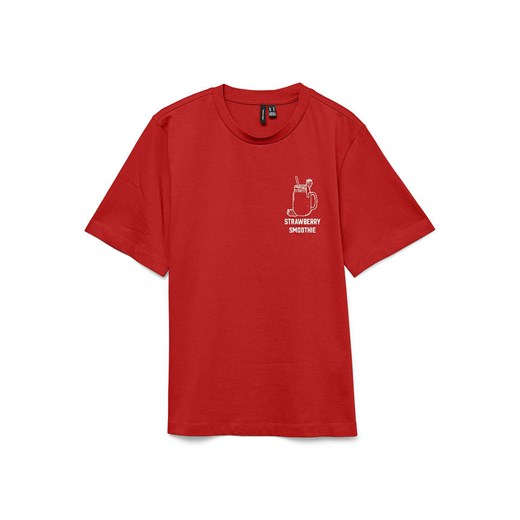 Vero Moda Koszulka w kolorze czerwonym Vero Moda XS okazyjna cena Limango Polska
