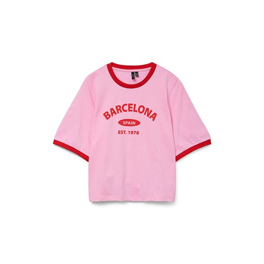 Vero Moda Koszulka w kolorze jasnoróżowo-czerwonym Vero Moda S wyprzedaż Limango Polska
