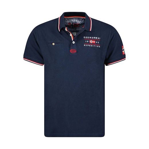 Geographical Norway Koszulka polo &quot;Kezolo&quot; w kolorze granatowym ze sklepu Limango Polska w kategorii T-shirty chłopięce - zdjęcie 181235041