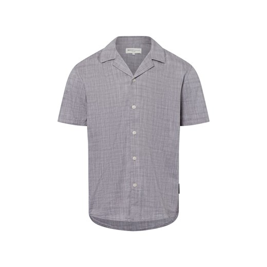 Tom Tailor Denim Męska koszula casual Mężczyźni Comfort Fit Bawełna jasny szary marmurkowy ze sklepu vangraaf w kategorii Koszule męskie - zdjęcie 181239981